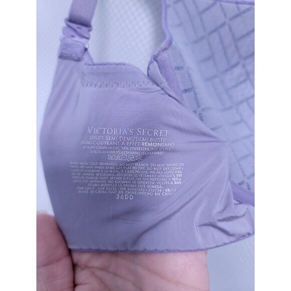 Victoria Secret 36DD Uplift Semi-Lift Underwired Padded Purple Bra - Picture 5 of 6